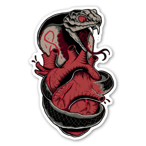 poisonous cobra sticker