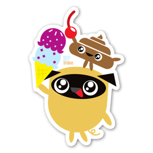 Gelado Pug & Poo