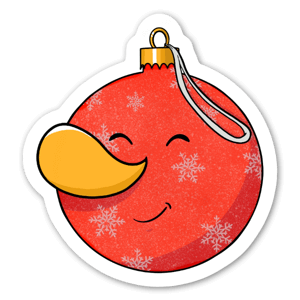 Tenha um Feliz Natal com Flaky, a bola de Natal simpática!