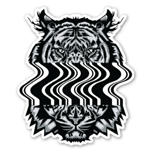 Um tigre distorcido 