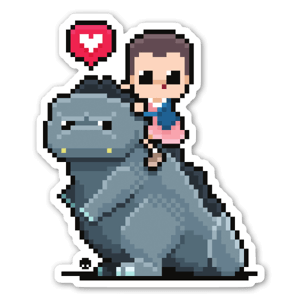 King Kaiju e Eleven em 8-bit 