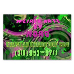 Noro Bizness Card Kreepline desenhado por Noro 2019 keepitawkward.com 