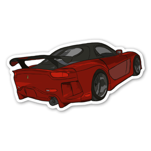 Este desenho foi feito quando iniciei a universidade. Foi feitro no iPad pro com o procreate. Um dos meus carros favoritos de todos os tempos é o Mazda RX7. Este modelo em particular foi baseado num kit veilside do famoso Fast & Furious III