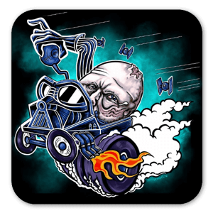 Que a Força esteja contigo, especialmente na quinta velocidade. Mistura de Ed Roth Gearhead com Vader/Annakin