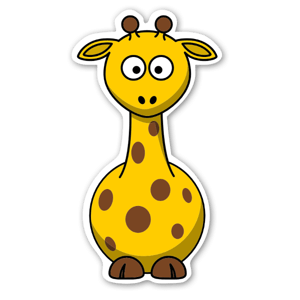 Aufkleber Giraffe